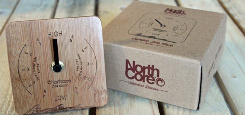 NorthCore Bamboo Tide Clock