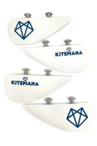 Kitemana - Kiteboard  G10 Twintip Finnen Set