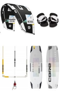 Core Kiteboarding - Nexus 3 + Fusion 5 Kitesurf Set