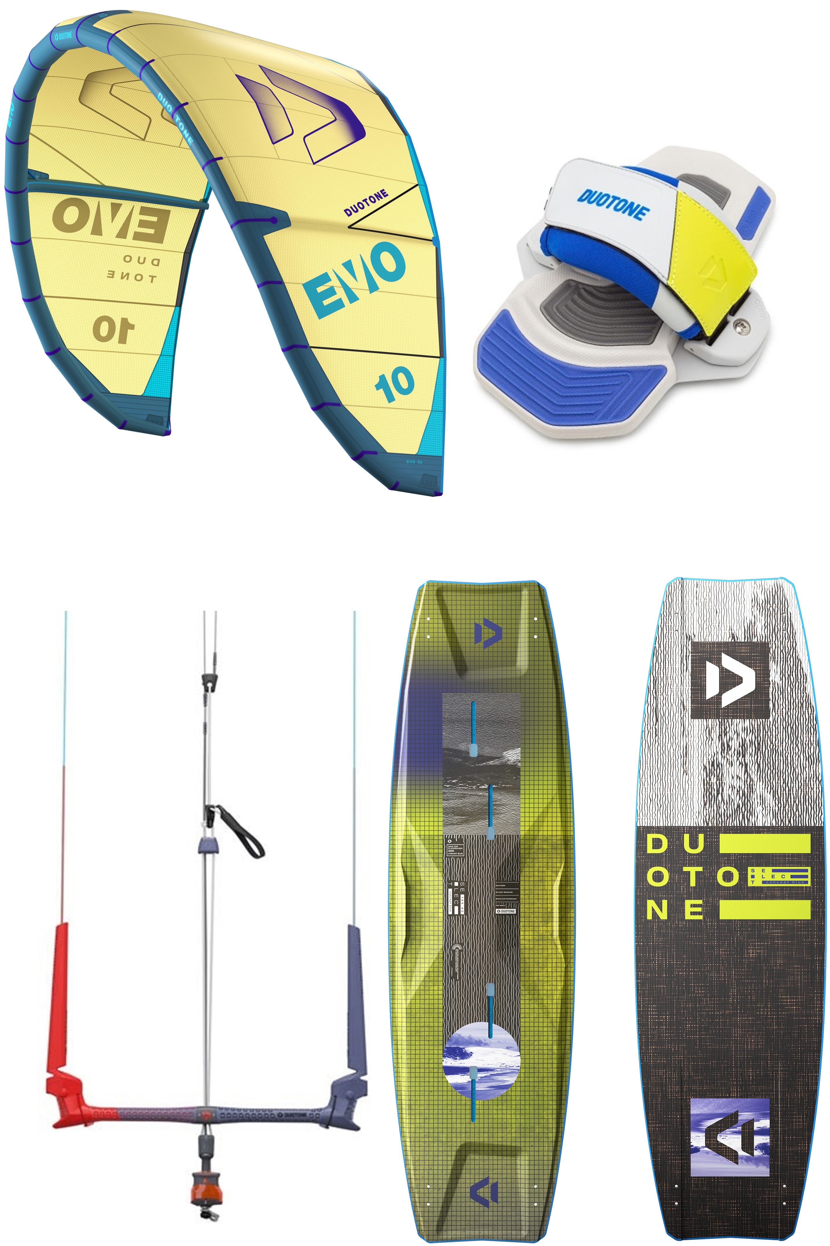 Duotone Kiteboarding-Evo + Select 2025 Kitesurf Set