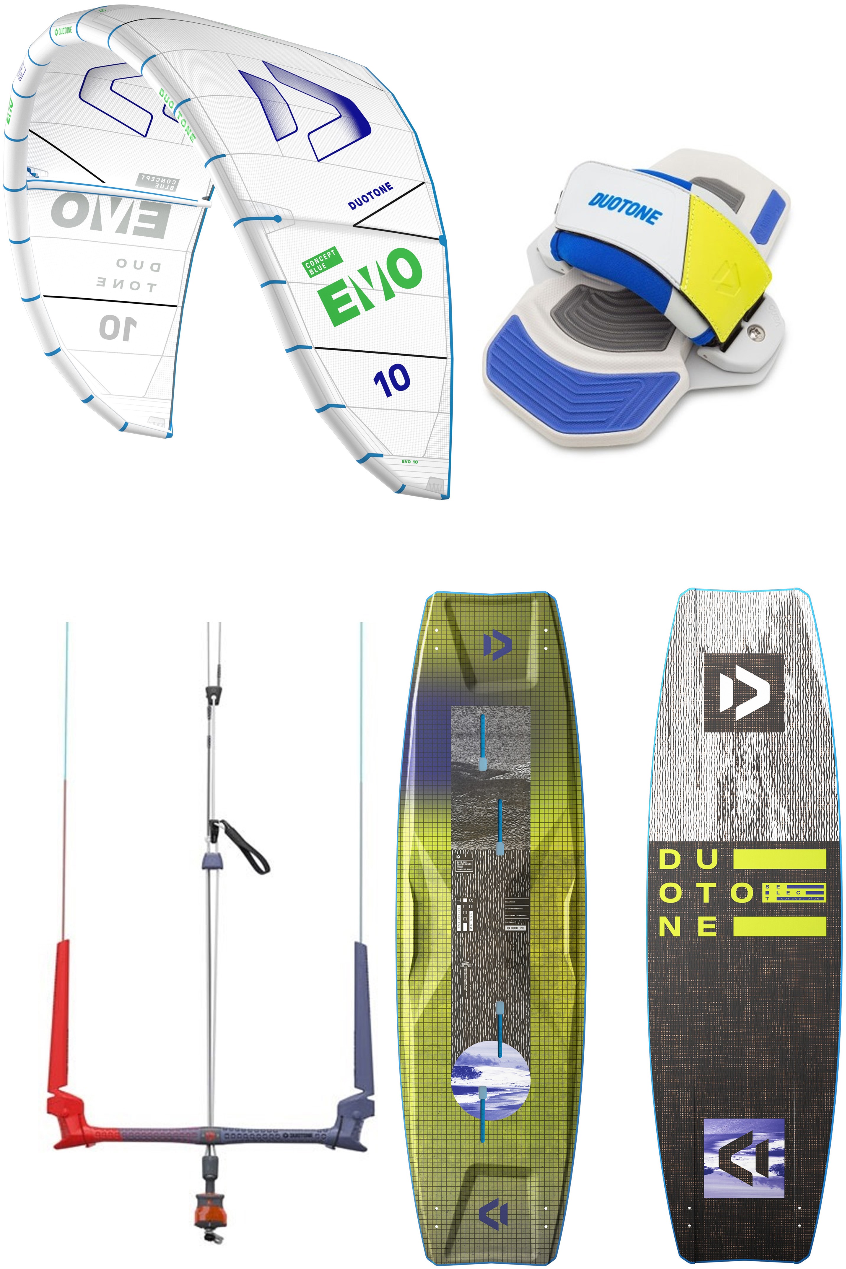 Duotone Kiteboarding-Evo + Select 2025 Kitesurf Set