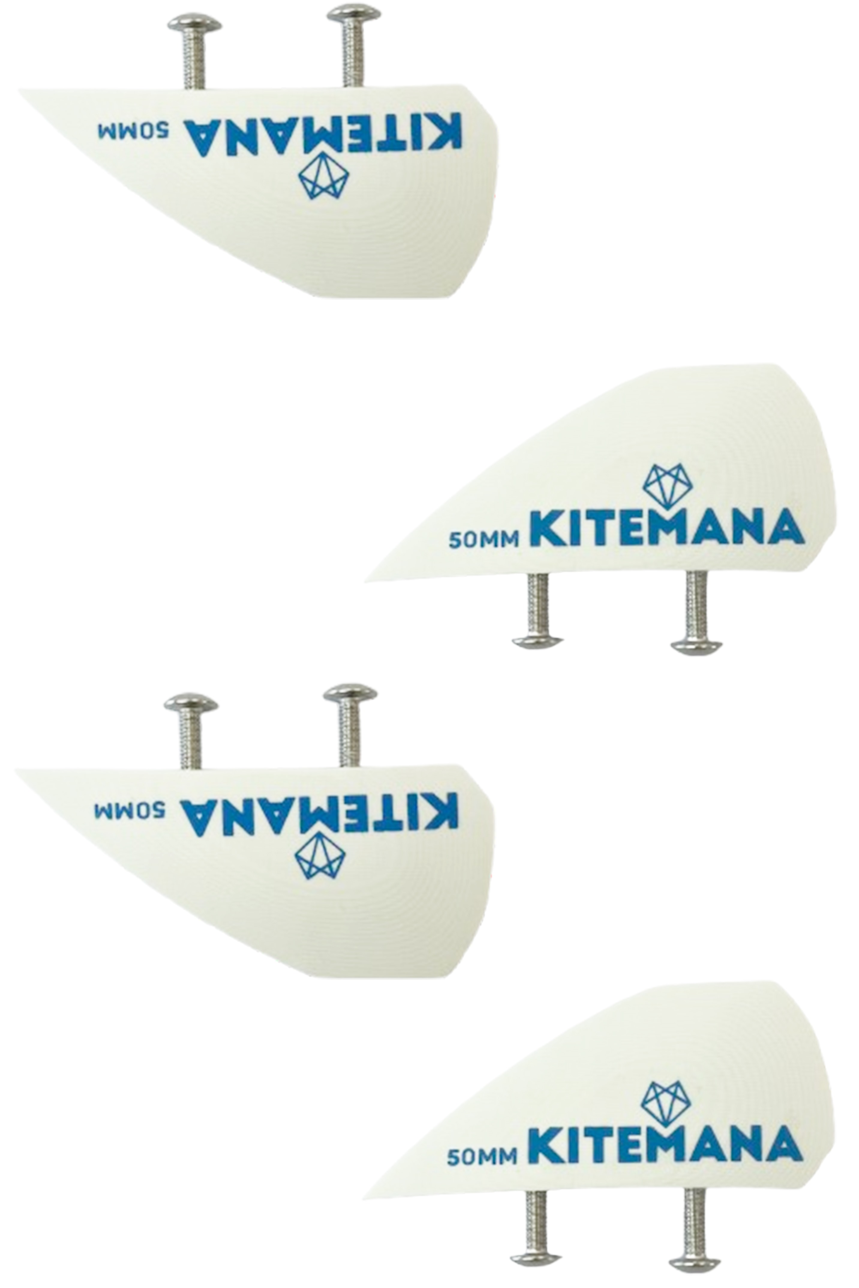 Kitemana-Kiteboard  G10 Twintip Finnen Set